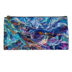 Kaleidoscopic Currents Pencil Case by kaleidomarblingart