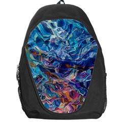 Kaleidoscopic Currents Backpack Bag by kaleidomarblingart