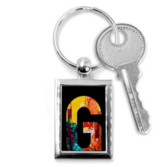 Abstract, Dark Background, Black, Typography,g Key Chain (rectangle) by nateshop