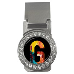 Abstract, Dark Background, Black, Typography,g Money Clips (cz)  by nateshop