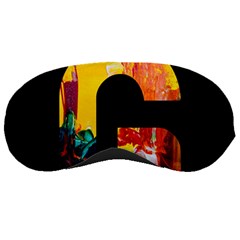 Abstract, Dark Background, Black, Typography,g Sleep Mask by nateshop