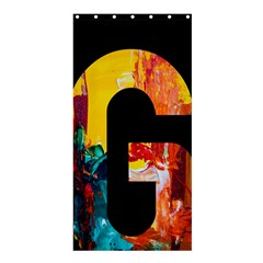 Abstract, Dark Background, Black, Typography,g Shower Curtain 36  X 72  (stall)  by nateshop