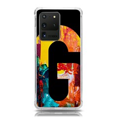 Abstract, Dark Background, Black, Typography,g Samsung Galaxy S20 Ultra 6 9 Inch Tpu Uv Case by nateshop