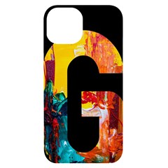 Abstract, Dark Background, Black, Typography,g Iphone 14 Black Uv Print Case by nateshop