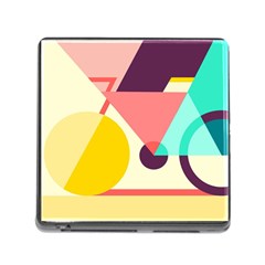 Bicycle, Geometric Figures, Art, Memory Card Reader (square 5 Slot)