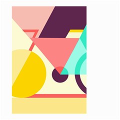 Bicycle, Geometric Figures, Art, Small Garden Flag (two Sides) by nateshop