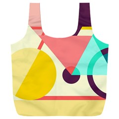 Bicycle, Geometric Figures, Art, Full Print Recycle Bag (xxxl) by nateshop