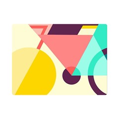 Bicycle, Geometric Figures, Art, Premium Plush Fleece Blanket (mini) by nateshop