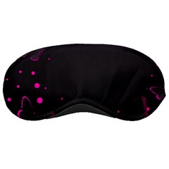 Butterflies, Abstract Design, Pink Black Sleep Mask by nateshop