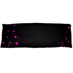 Butterflies, Abstract Design, Pink Black Body Pillow Case Dakimakura (two Sides) by nateshop