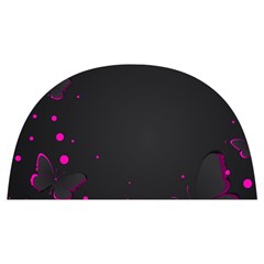 Butterflies, Abstract Design, Pink Black Anti Scalding Pot Cap by nateshop