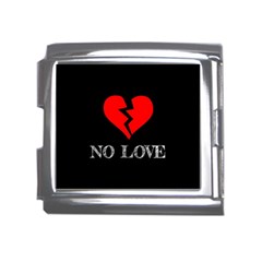 No Love, Broken, Emotional, Heart, Hope Mega Link Italian Charm (18mm) by nateshop