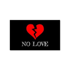 No Love, Broken, Emotional, Heart, Hope Sticker (rectangular)