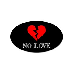 No Love, Broken, Emotional, Heart, Hope Sticker Oval (10 Pack) by nateshop