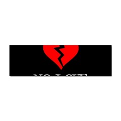 No Love, Broken, Emotional, Heart, Hope Sticker Bumper (100 Pack)