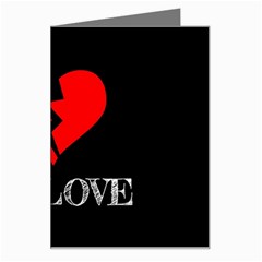 No Love, Broken, Emotional, Heart, Hope Greeting Card by nateshop