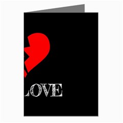 No Love, Broken, Emotional, Heart, Hope Greeting Cards (pkg Of 8) by nateshop