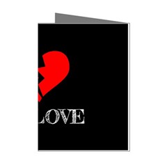 No Love, Broken, Emotional, Heart, Hope Mini Greeting Cards (pkg Of 8) by nateshop