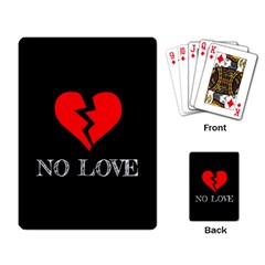 No Love, Broken, Emotional, Heart, Hope Playing Cards Single Design (rectangle) by nateshop