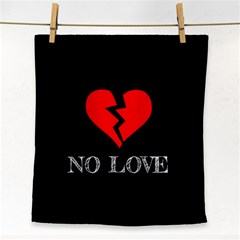 No Love, Broken, Emotional, Heart, Hope Face Towel by nateshop