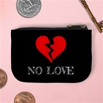 No Love, Broken, Emotional, Heart, Hope Mini Coin Purse Back