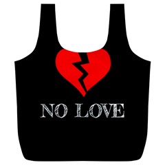 No Love, Broken, Emotional, Heart, Hope Full Print Recycle Bag (xl) by nateshop