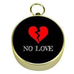 No Love, Broken, Emotional, Heart, Hope Gold Compasses by nateshop