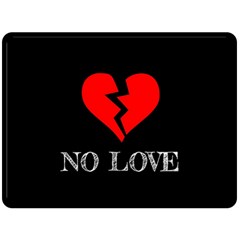 No Love, Broken, Emotional, Heart, Hope Two Sides Fleece Blanket (large) by nateshop