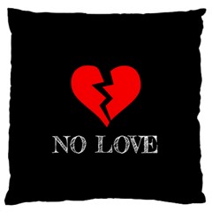 No Love, Broken, Emotional, Heart, Hope Standard Premium Plush Fleece Cushion Case (one Side)