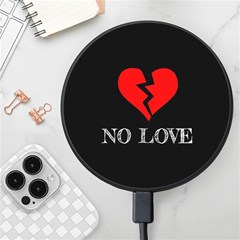 No Love, Broken, Emotional, Heart, Hope Wireless Fast Charger(black) by nateshop