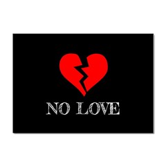 No Love, Broken, Emotional, Heart, Hope Crystal Sticker (a4) by nateshop