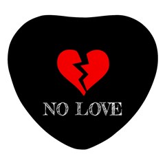 No Love, Broken, Emotional, Heart, Hope Heart Glass Fridge Magnet (4 Pack) by nateshop