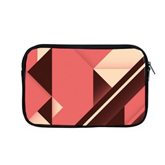 Retro Abstract Background, Brown-pink Geometric Background Apple Macbook Pro 13  Zipper Case by nateshop