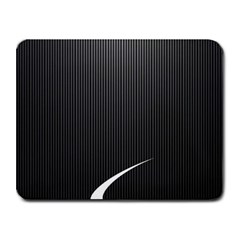 S Black Fingerprint, Black, Edge Small Mousepad by nateshop