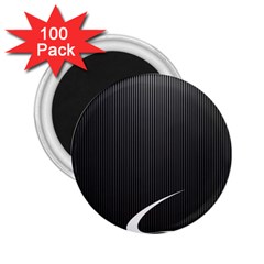 S Black Fingerprint, Black, Edge 2 25  Magnets (100 Pack)  by nateshop