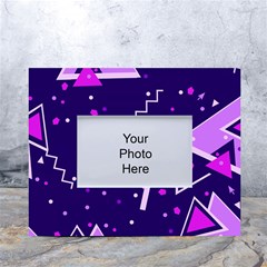 Triangles, Triangle, Colorful White Tabletop Photo Frame 4 x6 