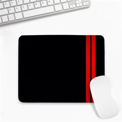 Abstract Black & Red, Backgrounds, Lines Small Mousepad by nateshop