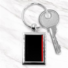 Abstract Black & Red, Backgrounds, Lines Key Chain (rectangle) by nateshop