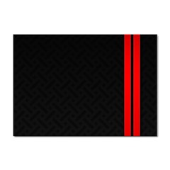 Abstract Black & Red, Backgrounds, Lines Sticker A4 (10 Pack)