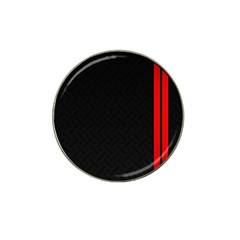 Abstract Black & Red, Backgrounds, Lines Hat Clip Ball Marker (10 Pack) by nateshop