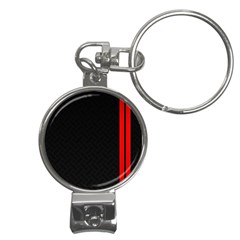 Abstract Black & Red, Backgrounds, Lines Nail Clippers Key Chain by nateshop