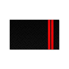 Abstract Black & Red, Backgrounds, Lines Sticker (rectangular) by nateshop