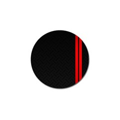 Abstract Black & Red, Backgrounds, Lines Golf Ball Marker (10 Pack) by nateshop