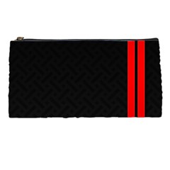 Abstract Black & Red, Backgrounds, Lines Pencil Case by nateshop