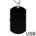 Abstract Black & Red, Backgrounds, Lines Dog Tag USB Flash (Two Sides) Back