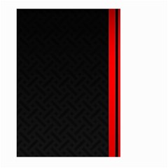 Abstract Black & Red, Backgrounds, Lines Large Garden Flag (two Sides) by nateshop