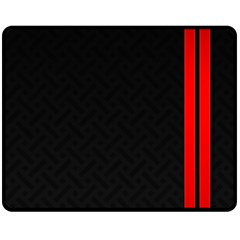 Abstract Black & Red, Backgrounds, Lines Two Sides Fleece Blanket (medium) by nateshop