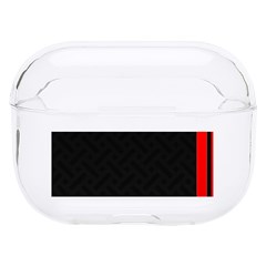 Abstract Black & Red, Backgrounds, Lines Hard Pc Airpods Pro Case by nateshop