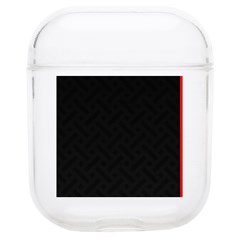 Abstract Black & Red, Backgrounds, Lines Soft Tpu Airpods 1/2 Case by nateshop