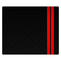 Abstract Black & Red, Backgrounds, Lines Premium Plush Fleece Blanket (small) by nateshop